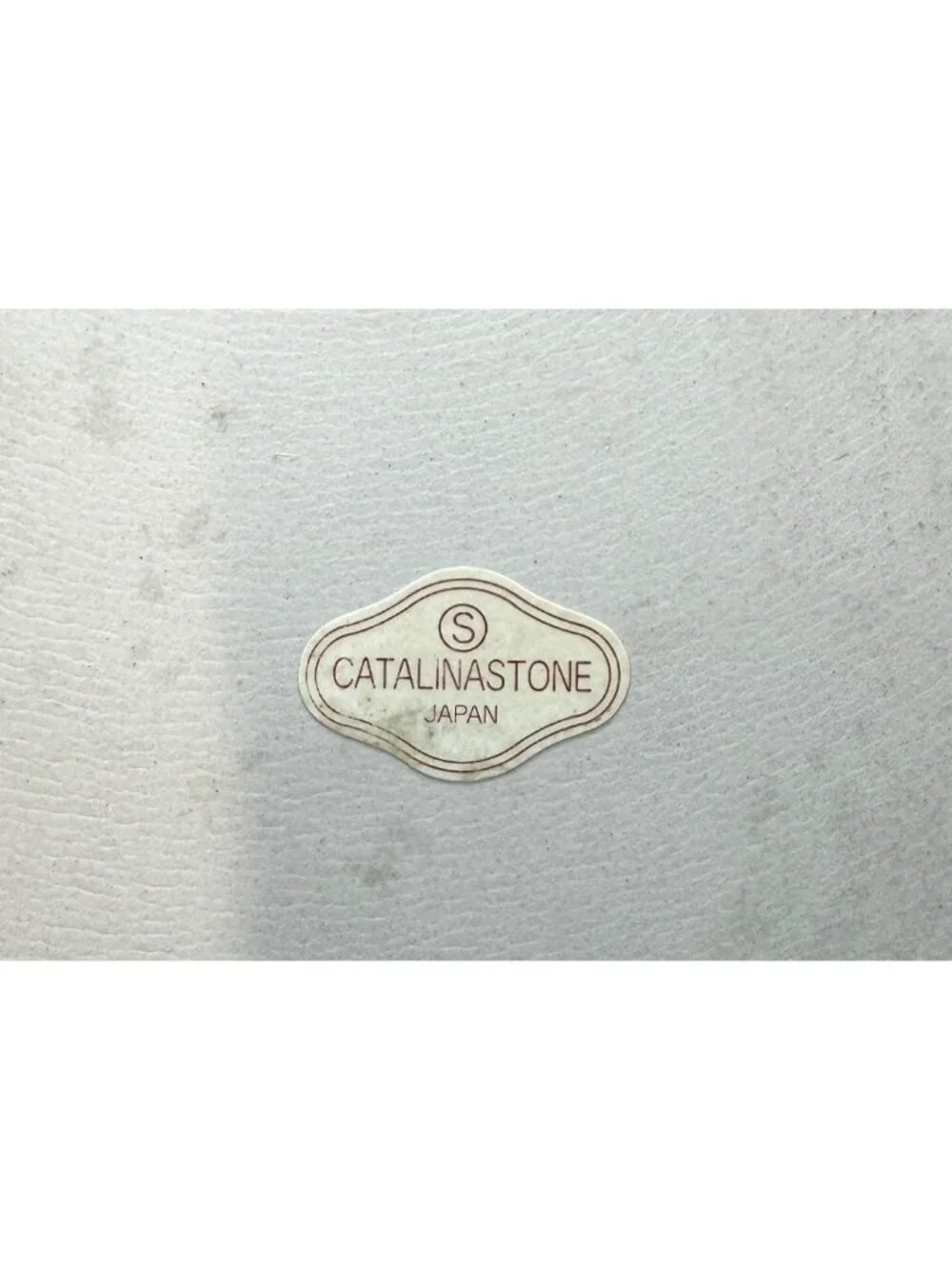 Vintage fluted stoneware pie plate or quiche dish produced under the Catalinasto